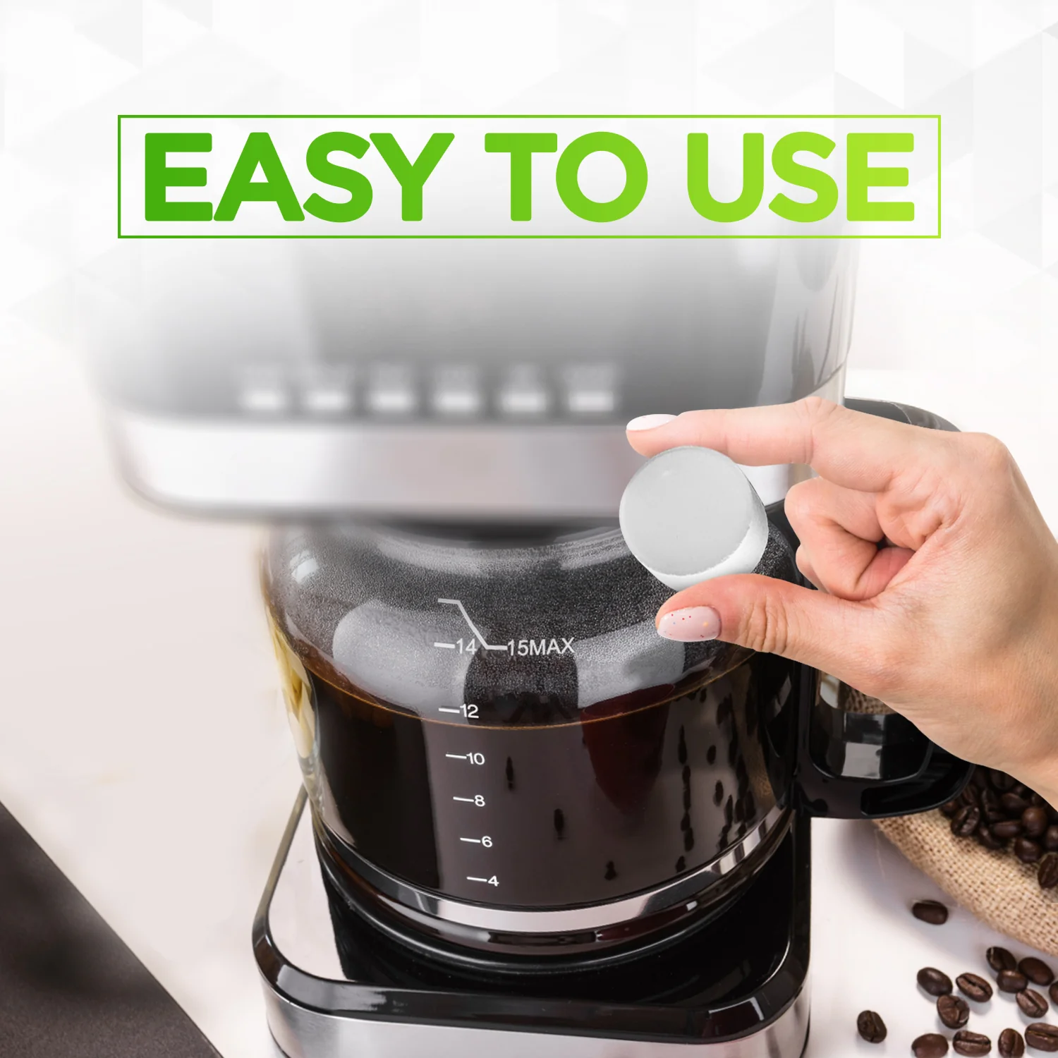 Renuv Coffee Machine Cleaner Descaler Tablets - Image 4