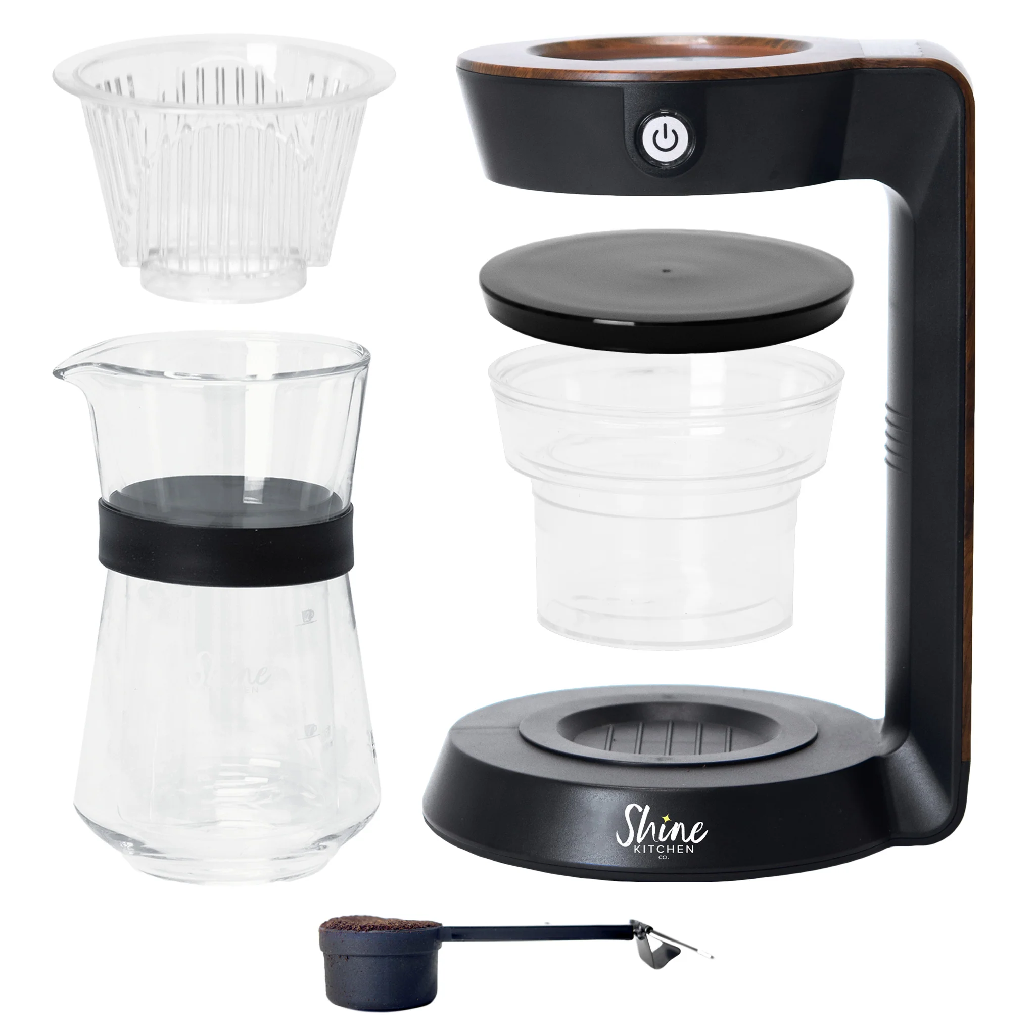Shine Kitchen Co.® Autopour Automatic Pour Over Coffee Machine - Image 3
